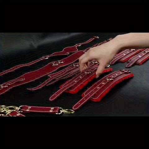 6 Piece Bondage Kit Restraints With Handcuffs and Blindfold