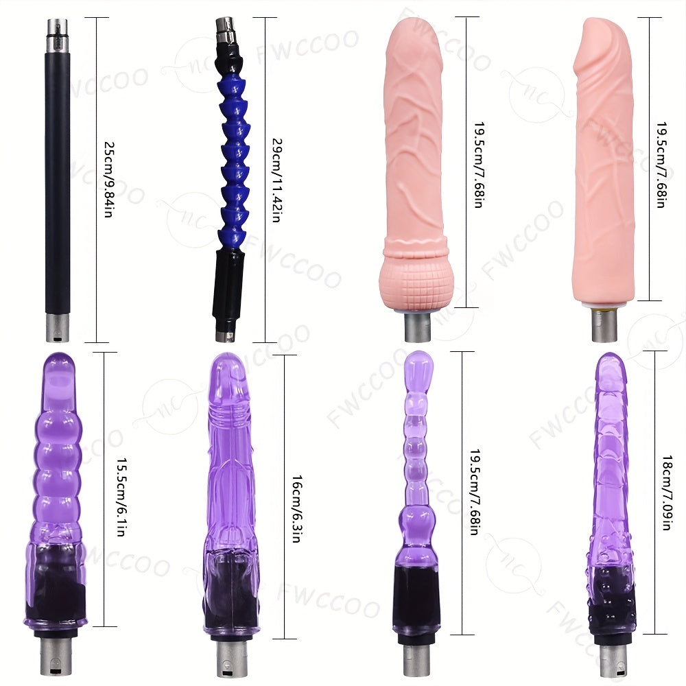 Automatic Sex Machine With Realistic Dildo And 8 Accessories