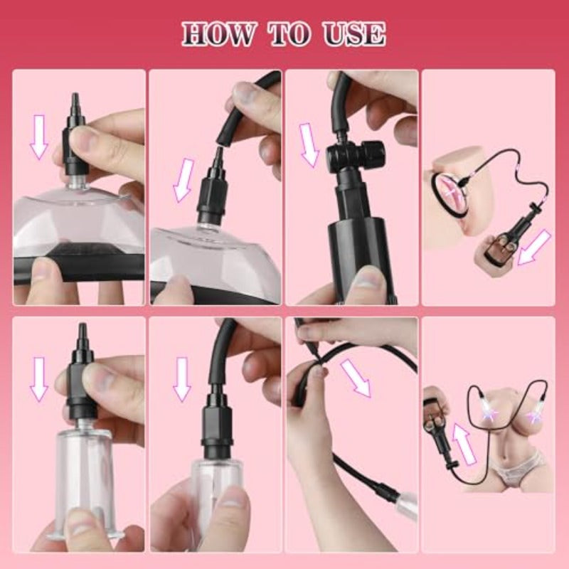 Pussy Pump Multicup Clitoral Stimulation Kit for Women