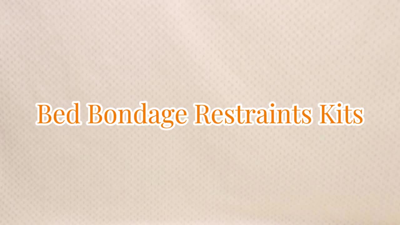 Bed Bondage Straps And Ropes Set For Couples Sensory Pleasure
