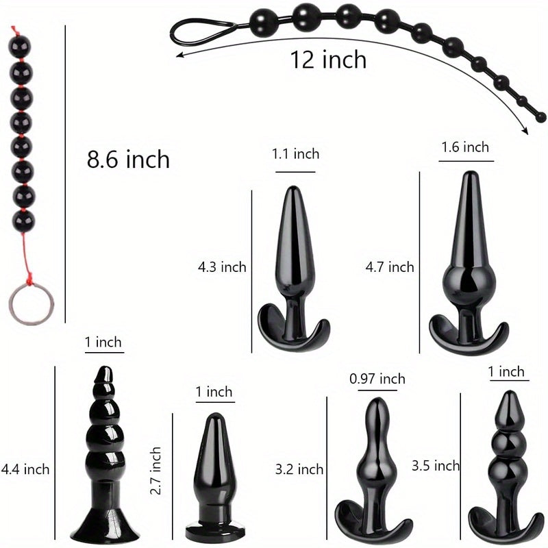 Silicone Anal Plug Trainer Set 8pcs Waterproof Women And Men