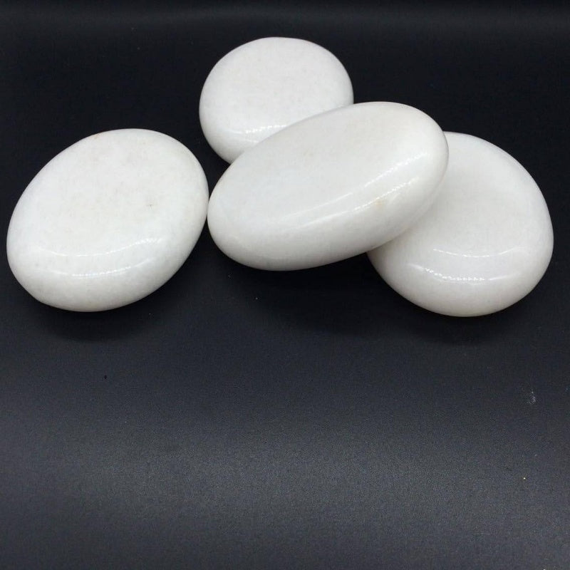4pc Handcrafted Marble Cold Stone Massage Set For Spa Use