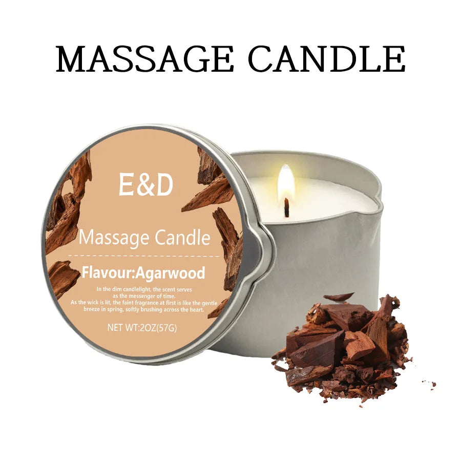 1pc Rose scented Home Body Oil aromatherapy Candle,Massage Oil Candle /2oz Massage Oil Candle forPure Relaxation and Home SPA
