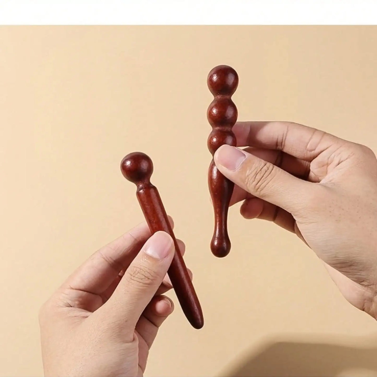 1 Piece Natural Solid Wood Massage Stick - Multi-Purpose Manual Wooden Acupressure Stick And Foot Sap Tool, With A Smooth Surface, Compact And Lightweight, Used For Foot, Back, Hand, Face, And Whole Body Muscle Relaxation, Id