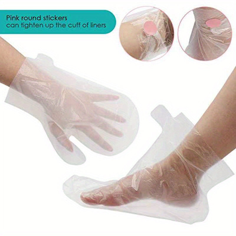 Segbeauty 200 Pack Heavy Duty Plastic Paraffin Wax Liners for Wax Baths