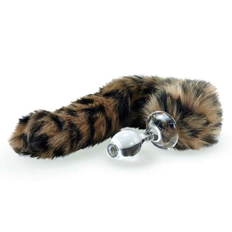 Crystal Delights Minx Faux Fur Tail Plug Leopard Accessory