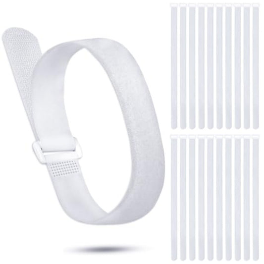 Kigeli Reusable Cable Straps and Ties Set, 20 Pcs, Cord Organizer