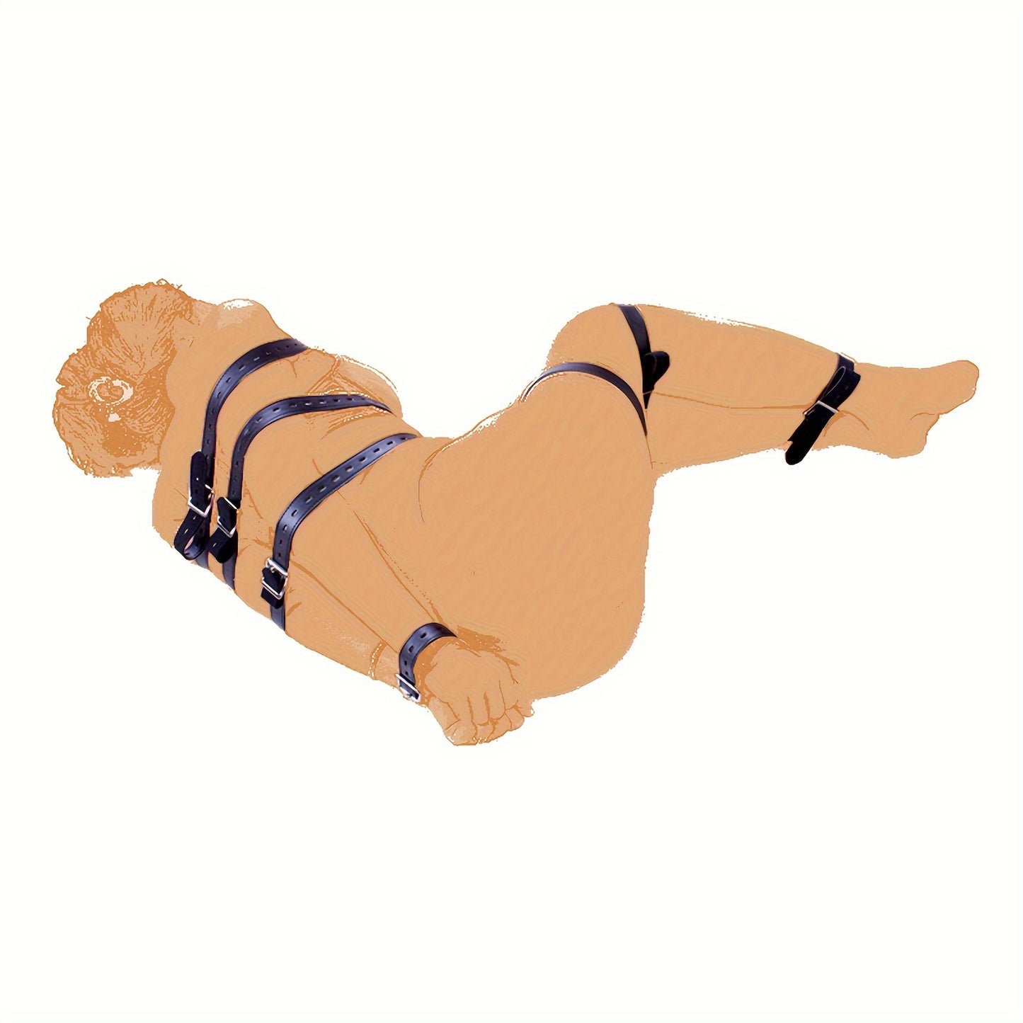 Adult Halloween Bondage Cuffs Adjustable Restraint Strap SM Role Play