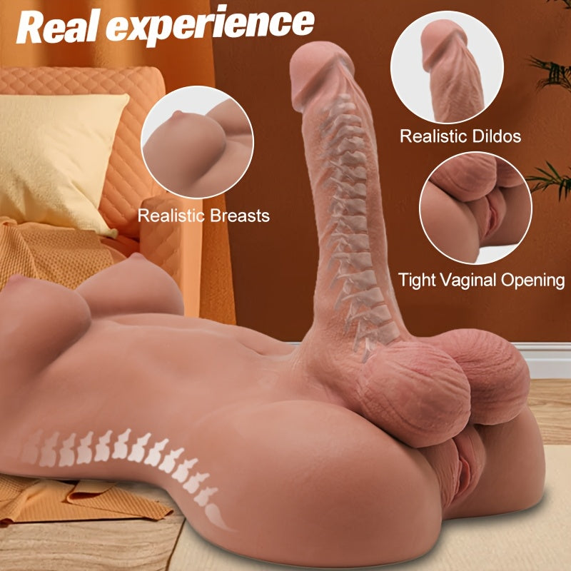 Adult Sex Doll Double Head Stimulation TPE Toy Phthalate Free