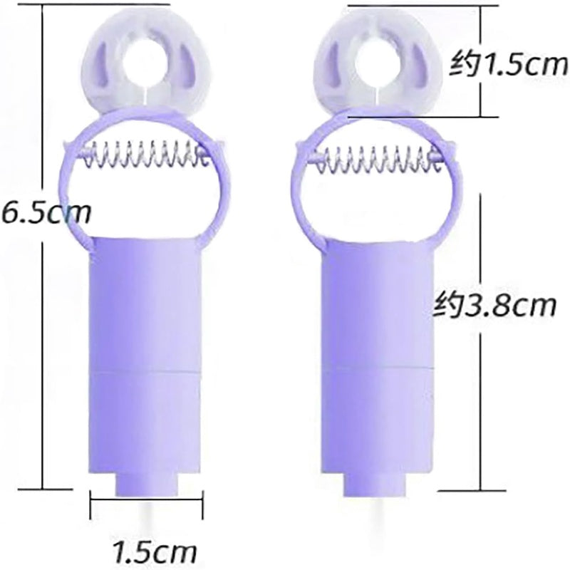 BDSM Adjustable Vibrating Nipple Clamps Nipple Toys with USB Control Nipple Vibrator Couples Women Sex Toys Breast Stimulator( Purple)