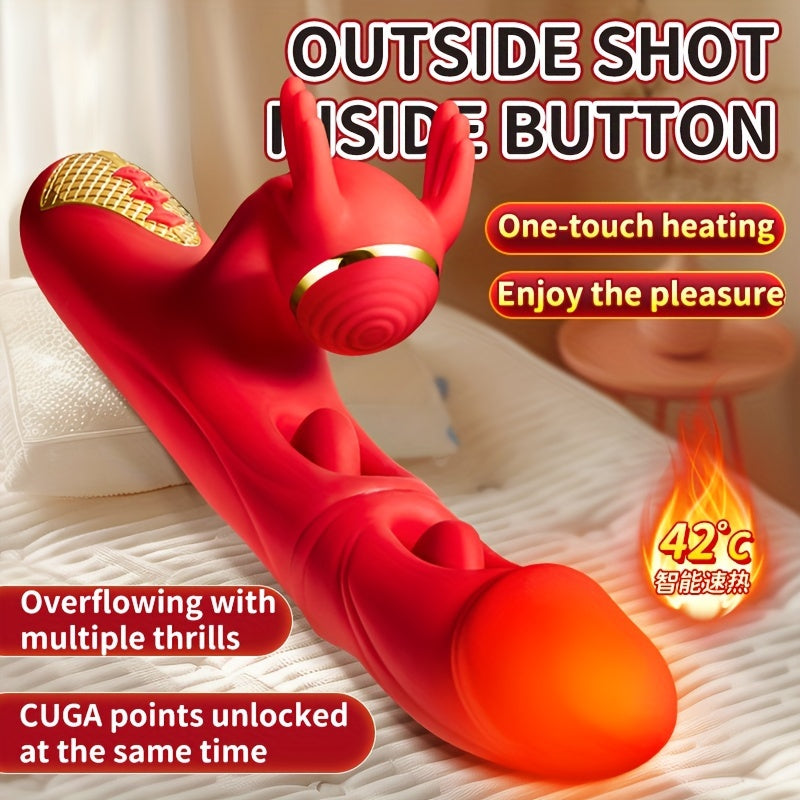 AAV 4-In-1 Multifunctional USB Rechargeable Silicone Pleasure Toy