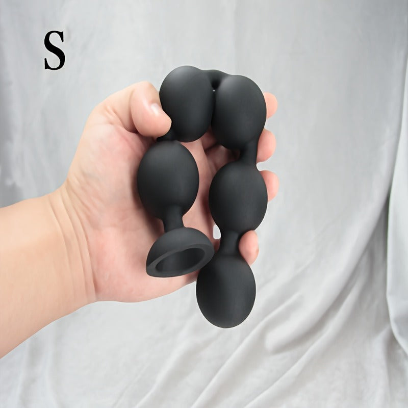 Silicone Anal Beads Prostate G-Spot Stimulator With Pull Ring