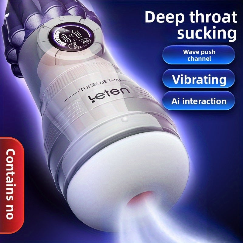 20 Interactive Hyper Vortex Deep Throat Masturbator For Men