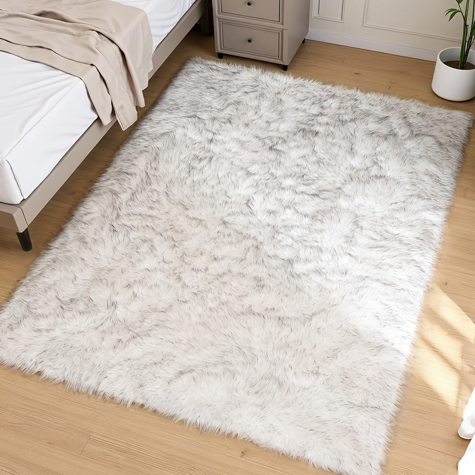 Faux Sheepskin Rug Fluffy Washable Living Room Decor