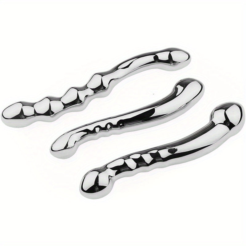 Stainless Steel Double Ended Dildo Prostate Massager For Adults