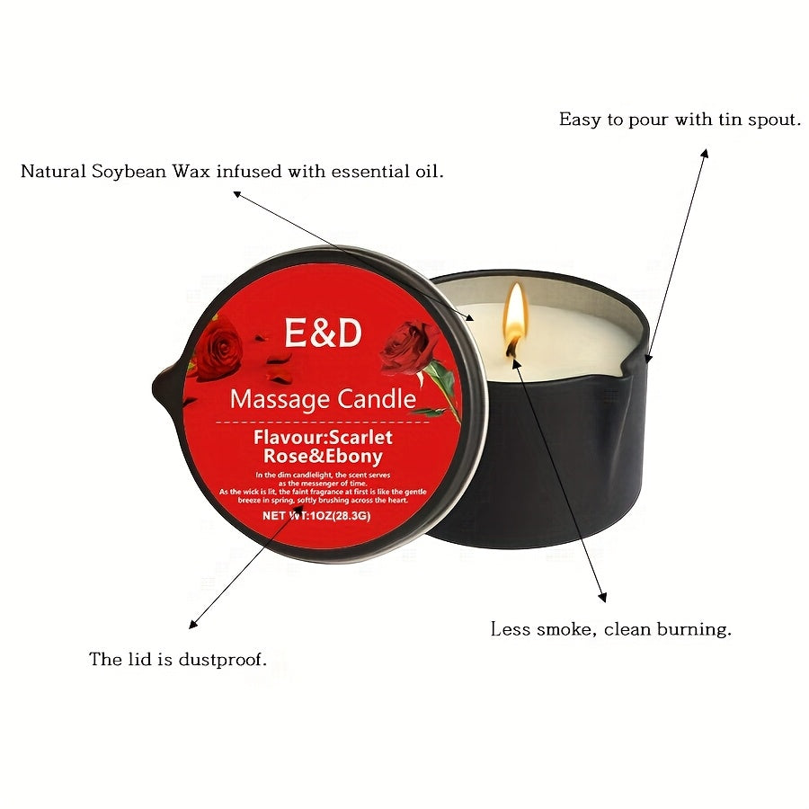 EVODUCK Massage Candles 6pc Essential Oils Set