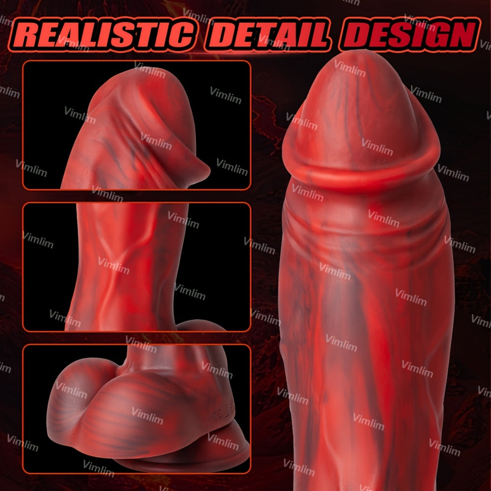 Realistic Monster Dildo Vibrator Liquid Silicone With 8 Vibration Modes
