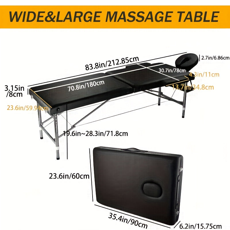Professional Portable Folding Massage Bed With Cushion And Carrying Bag