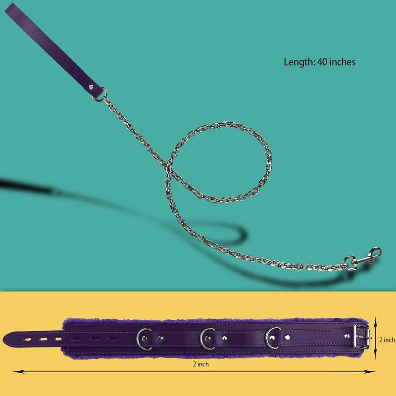 Gothic Choker With Detachable Leash Chain For Occasions