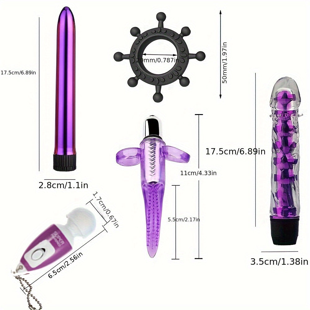 23pcs Bondage Sex Kit ForCouples-Beginners BDSMSet with Vibrators, Lingerie.Handcuffs, Whip, Blindfold & More