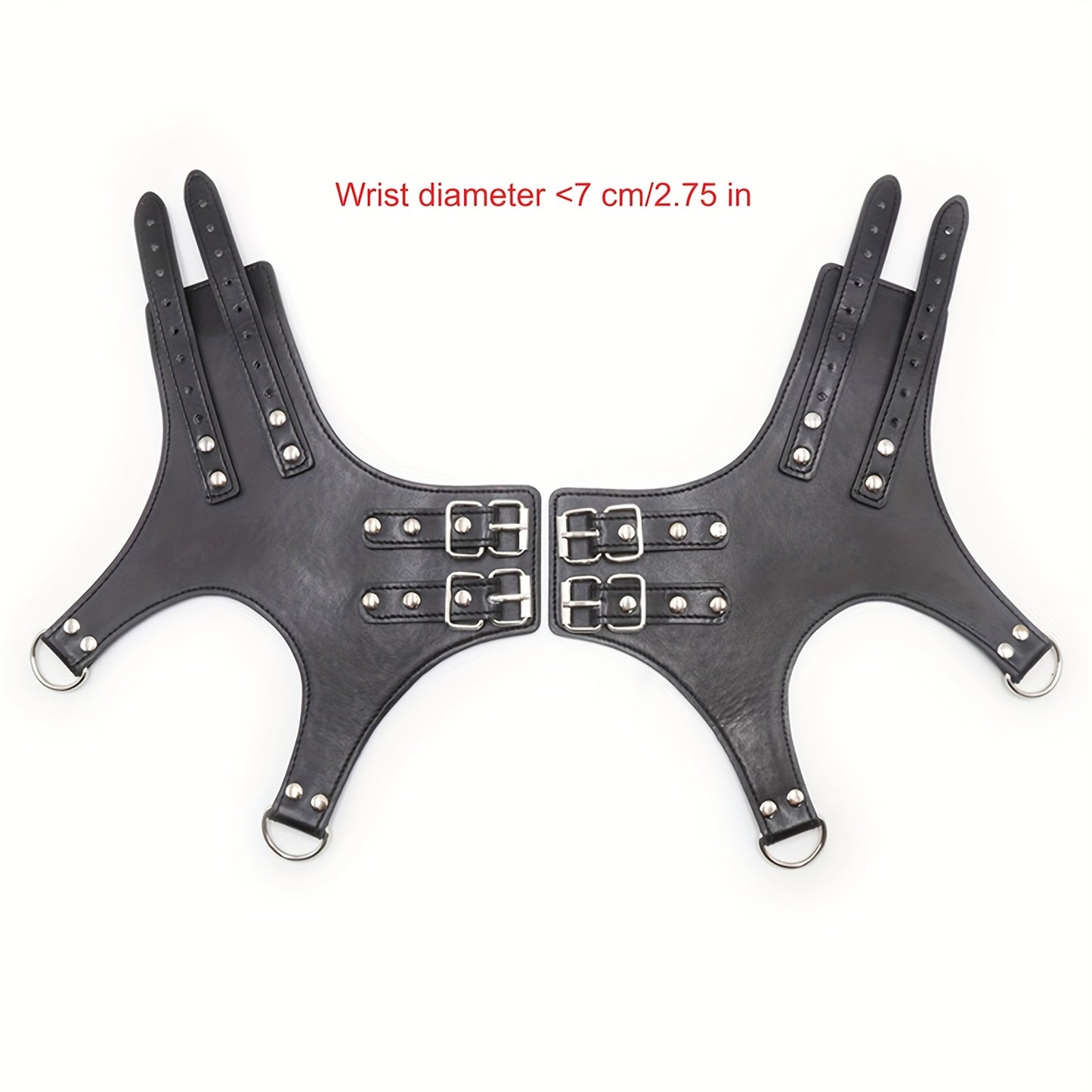 Halloween Leather Hang On Door Handcuffs for Adult Restraints