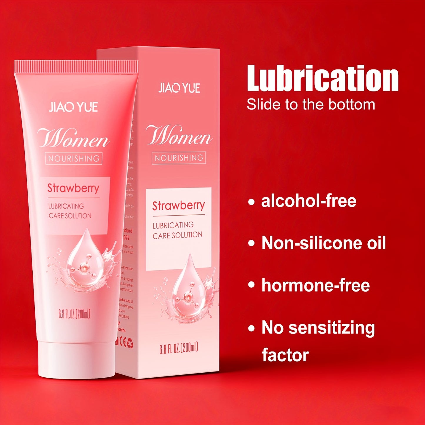 JIAOYUE Water Based Lubricant Hypoallergenic Fragrance Free For Couples