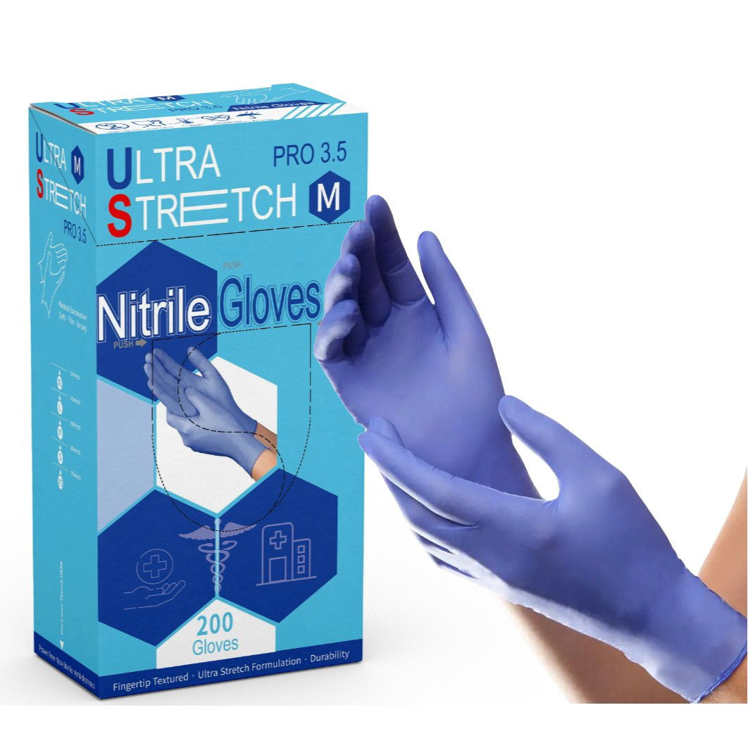 Ultra Stretch Professional Inc Nitrile Gloves Powder Free Ambidextrous