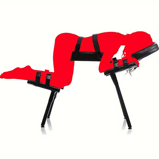 BDSM Restraint Chair for Kneeling Posture Frame Adjustable and Durable