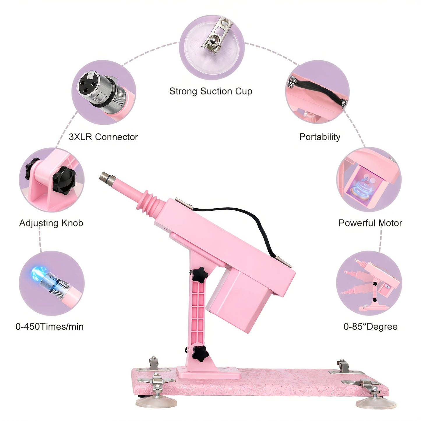 Love Machine Sex Machine With Attachments And Upgraded Handle