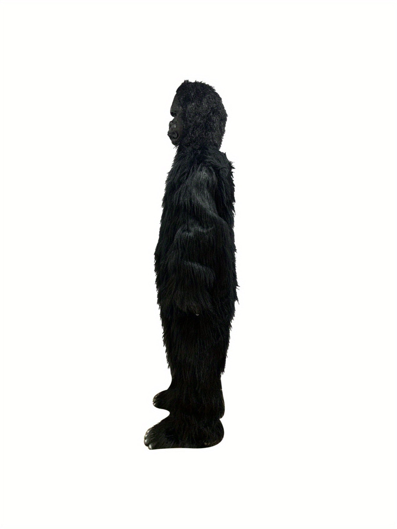 Mens Realistic Ferocious Gorilla Halloween Costume With Mask Gloves Footwear