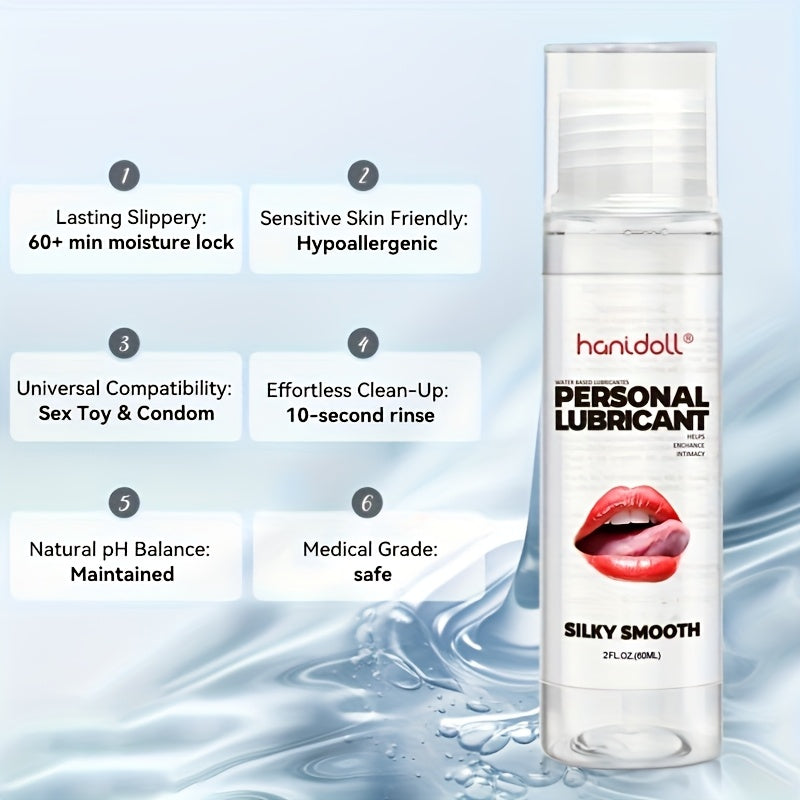 Hanidoll Hypoallergenic Unscented Water Based Lubricant 4 Pack For Couples