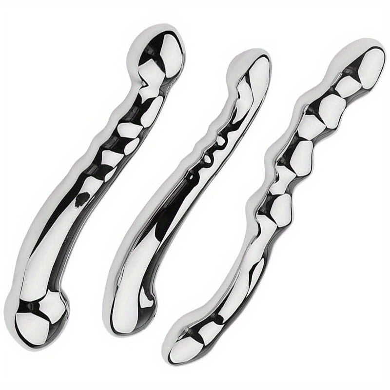 Stainless Steel Double Ended Dildo Prostate Massager For Adults