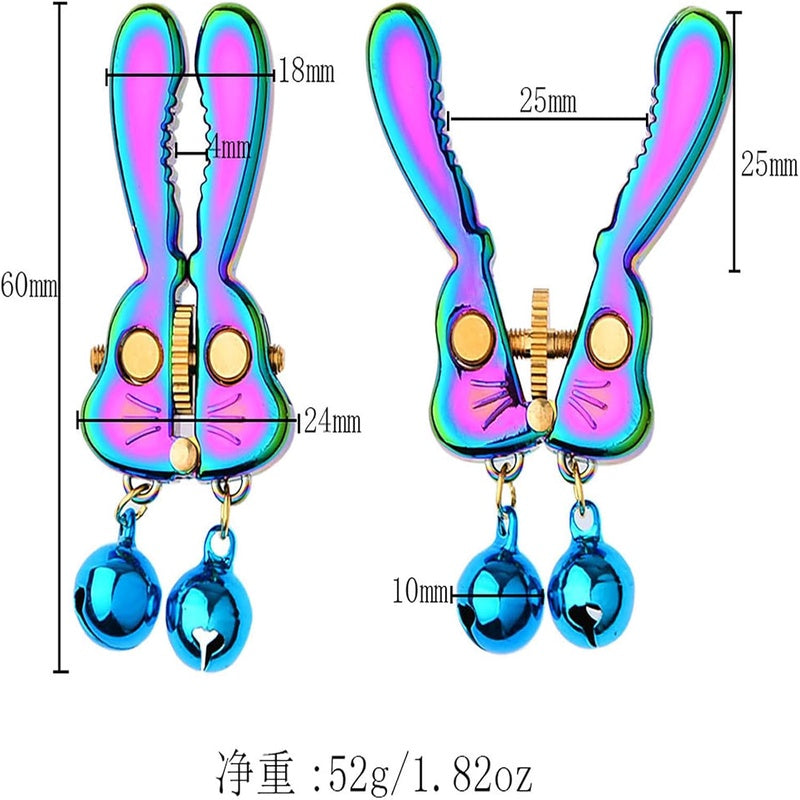 Stainless Steel Nipple Clip Set With Adjustable Clamps For Adults