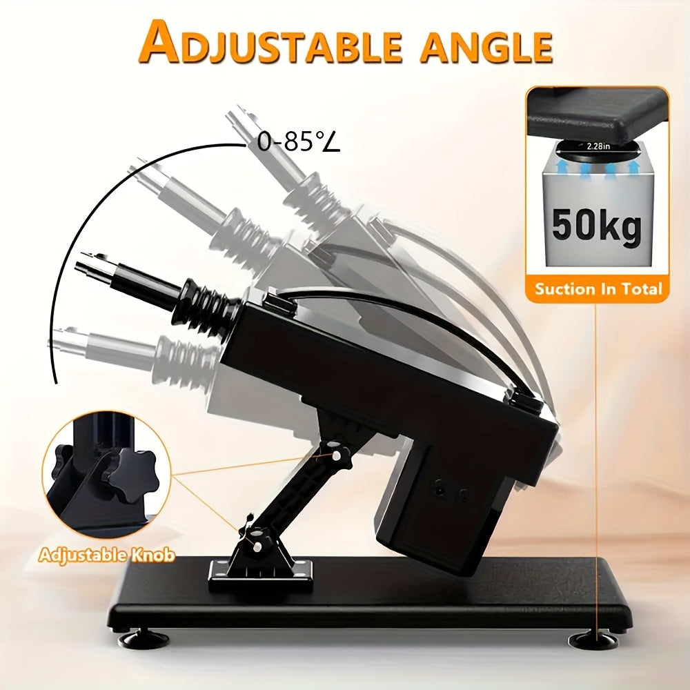 Automatic Sex Machine With Realistic Dildo And 8 Accessories