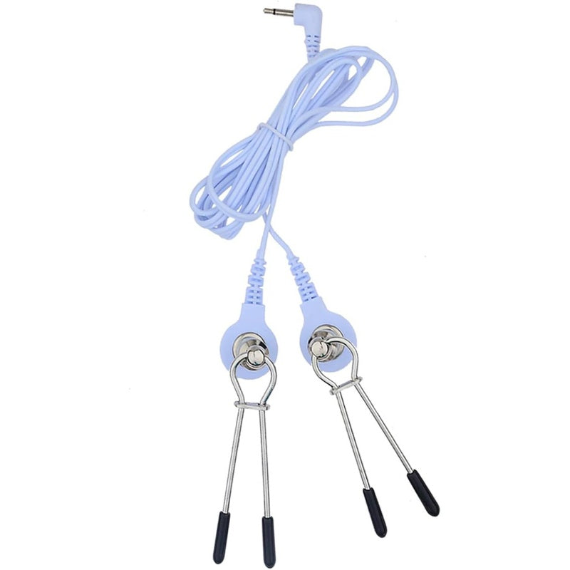 Nipple Clamps Set Electro Shock Controller Discreet Restraint Toy