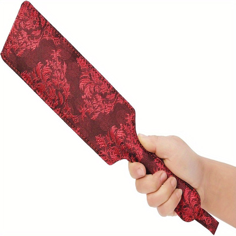 Faux Leather Jacquard Bondage Paddle for Beginner Spanking