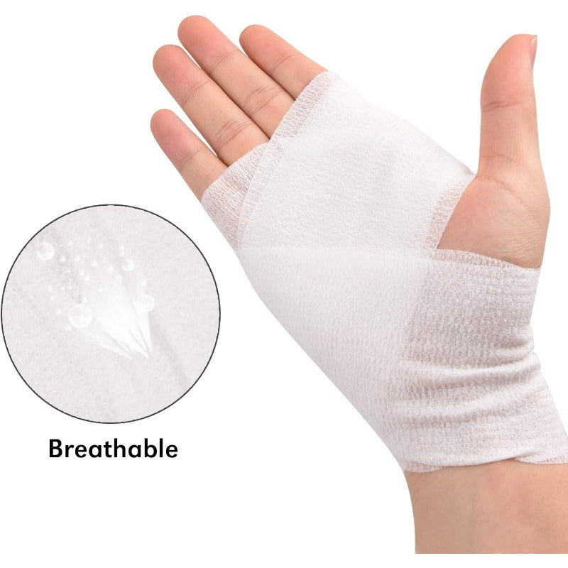 Self Adhering Bandage 12 Pack Medical Wrap for Safe Use