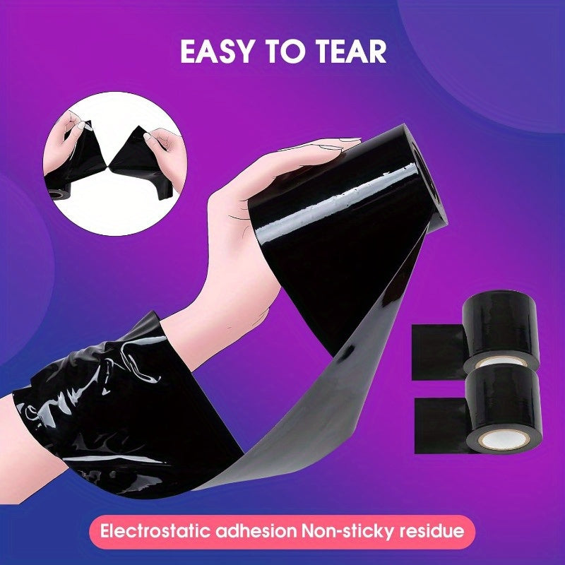 Sex Toys BDSM Bondage Tape Electrostatic PVC 3 Rolls for Couples