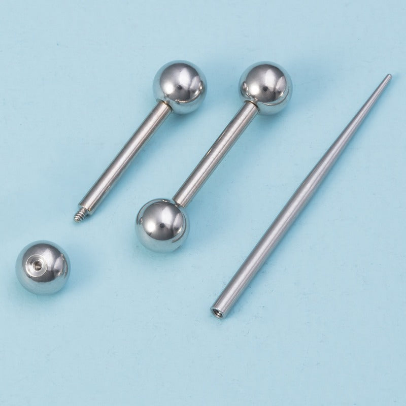 Painless Stainless Steel Piercing Set For Beginners Navel Tongue Lip