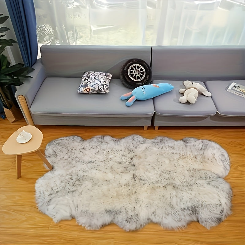 Faux Sheepskin Rug Fluffy Washable Living Room Decor