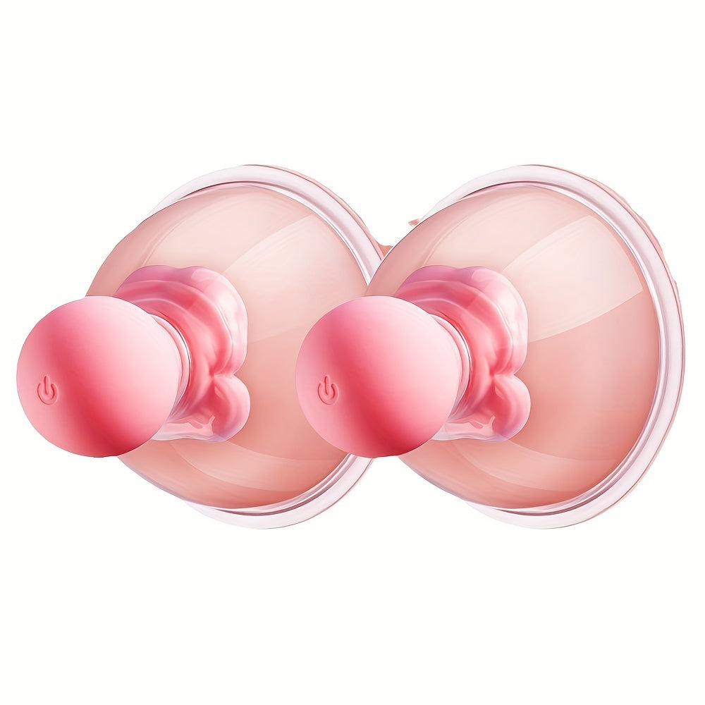 Silicone Nipple Vibrator With 12 Modes Breast Massager For Women