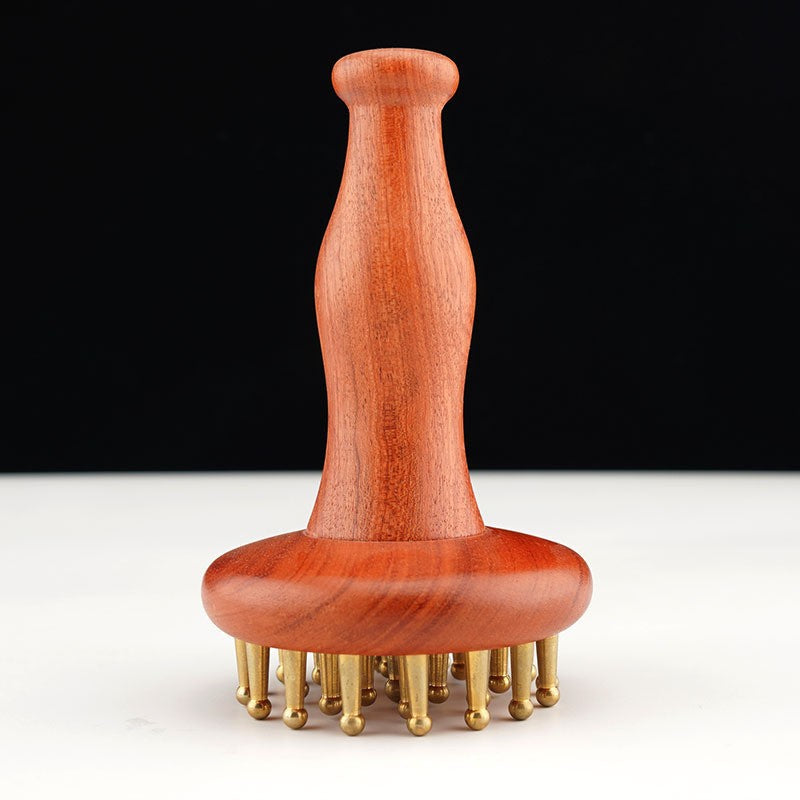 Meridian Brass Massage Brush For Back And Body Personal Care