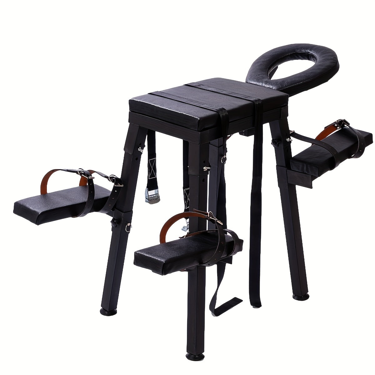 BDSM Restraint Chair for Kneeling Posture Frame Adjustable and Durable