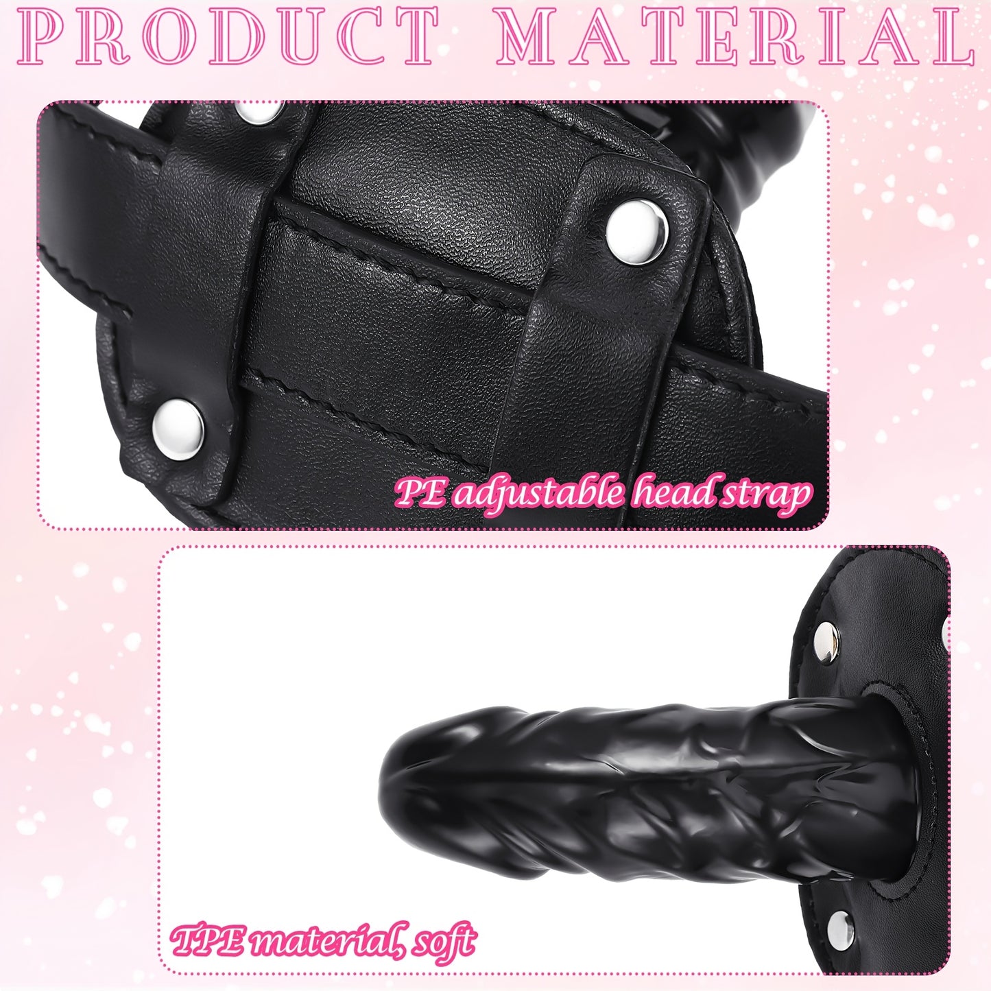 SILIPULL Realistic Dildo Gag And Hood Mask 4 Piece Set