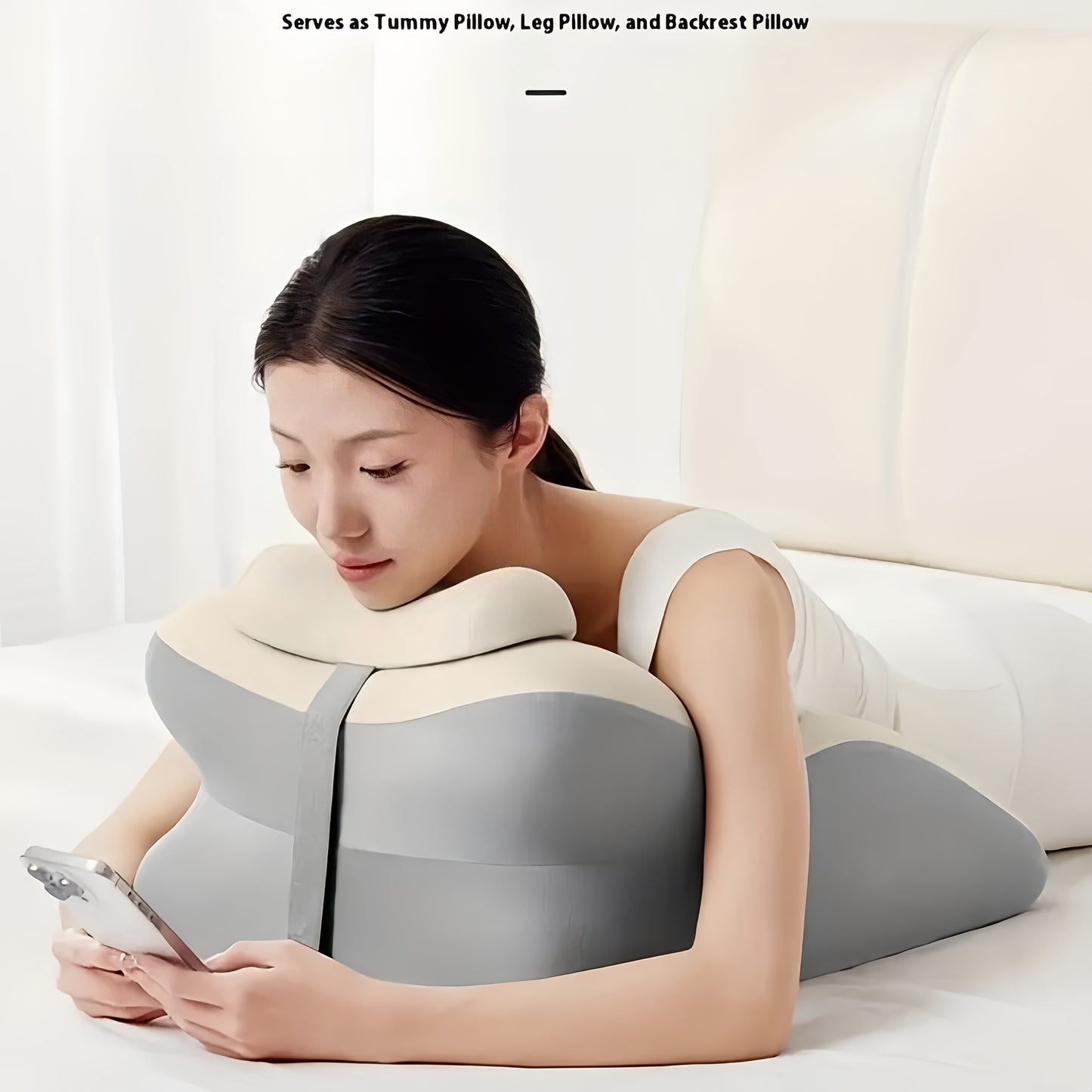 Two Styles Ergonomic Support Pillow for Comfort and Positioning