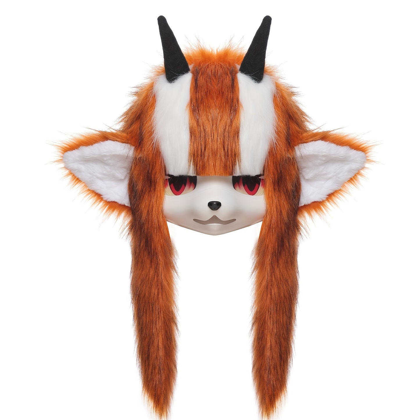 SERENEWINTER Handmade Furry Horn Mask And Beast Costume For Cosplay