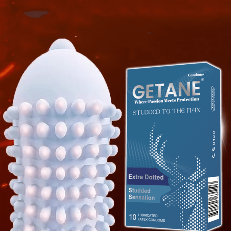 Getane Premium UltraThin Ribbed Latex Condoms For Comfort And Protection