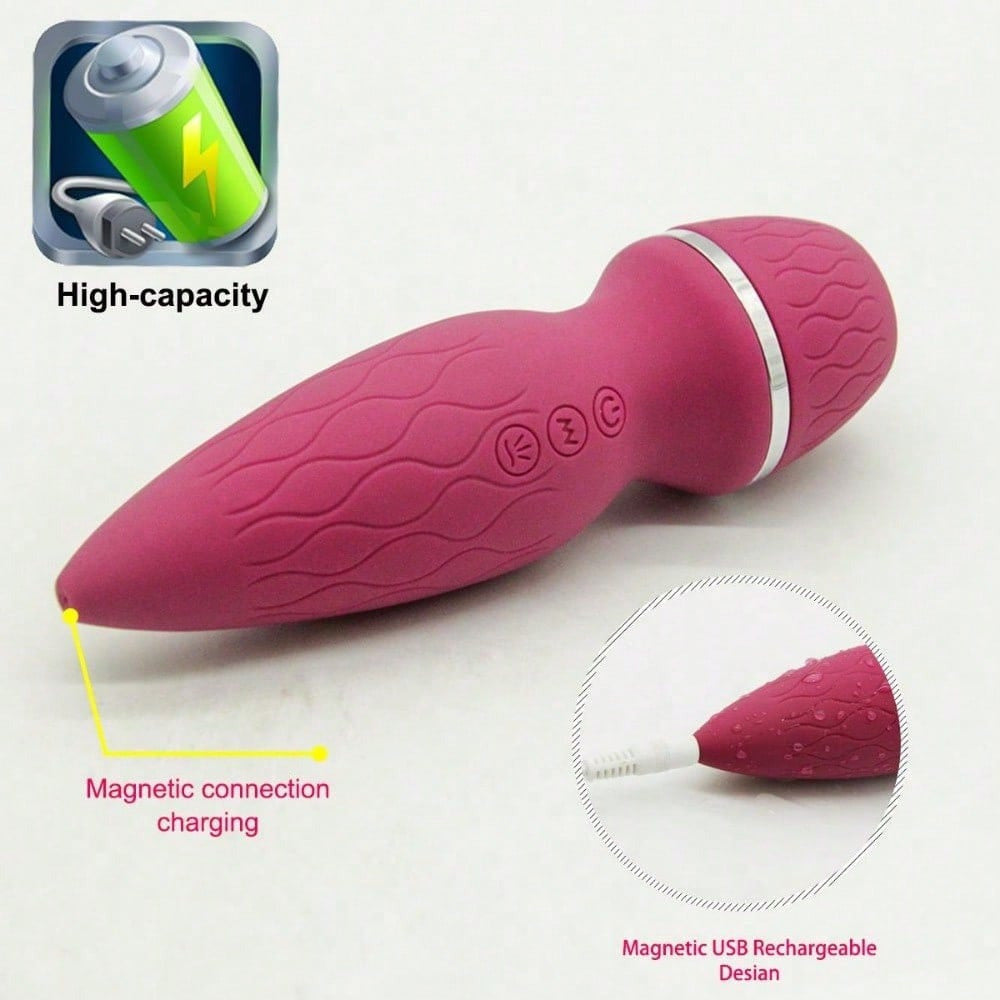 Handheld Female Intimate Massager Silicone Rechargeable Clitoral Stimulator