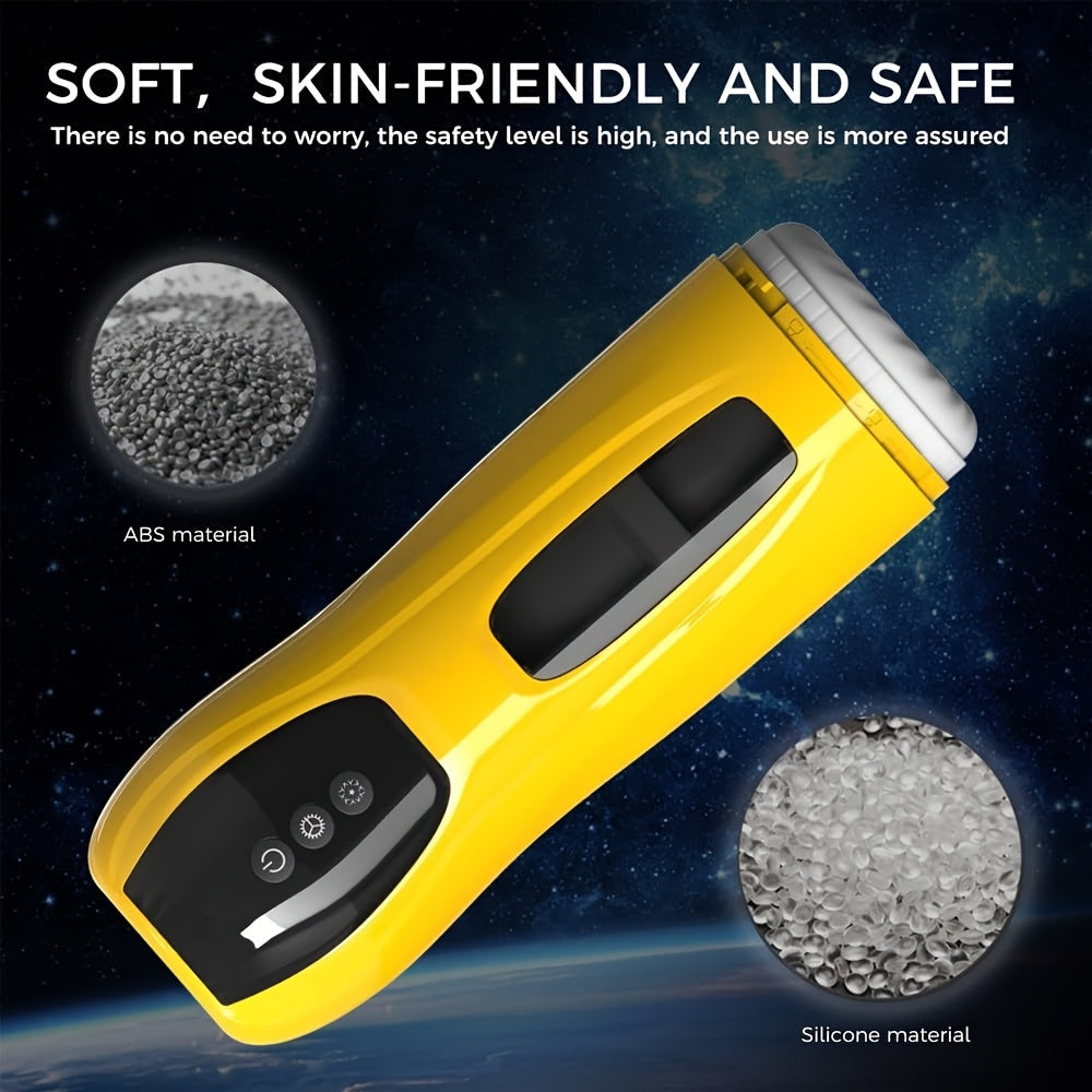 Automatic Dual Motor Silicone Male Masturbator With 7 Modes