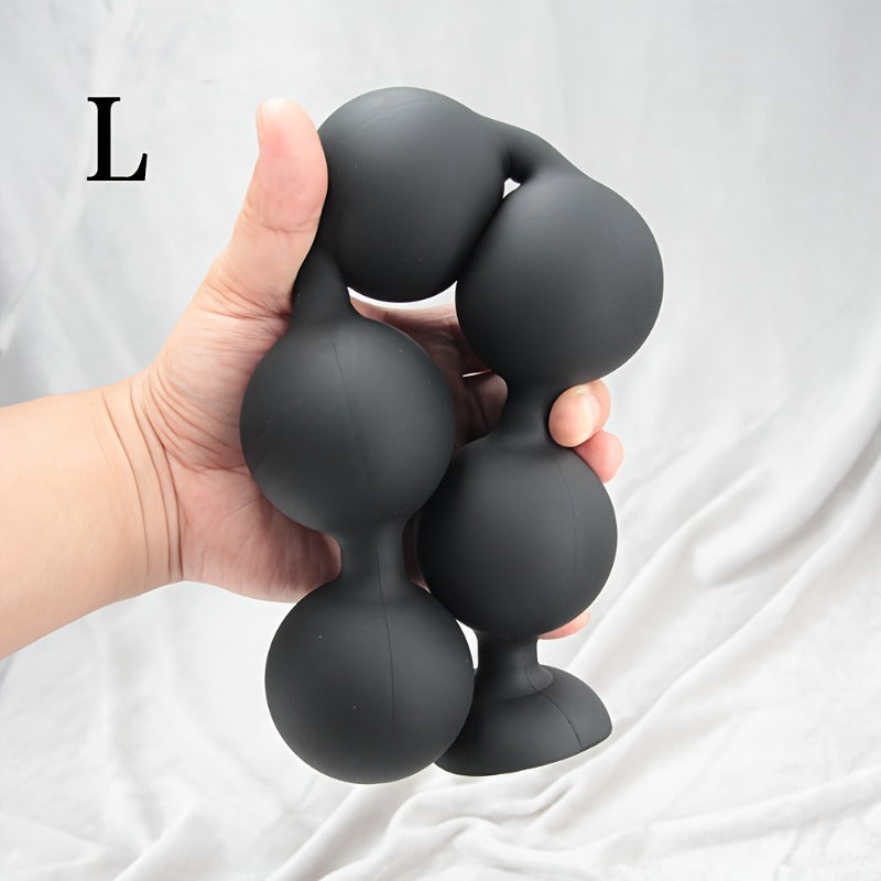 Silicone Anal Beads Prostate G-Spot Stimulator With Pull Ring